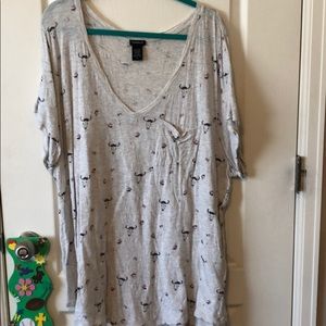 Torrid Cow skull tee